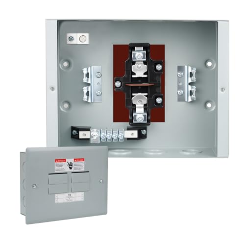 THQL Circuit Breaker Panels, 4-Space, 125A Circuit Breaker Distribution Box, 120V/240V Circuit Breaker Electrical Enclosure,Indoor Main Lug Load Center - style: 4 SPACE