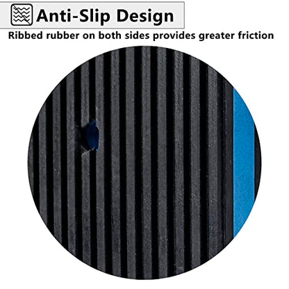 LBG Products Anti Vibration Pads,2" X 2" X 7/8" Heavy Duty Blue EVA Rubber Anti Vibration Isolation Pad for Air Compressor,Washer and Dryer,HVAC,Treadmills,Air Conditioner Accessories,Pack of 4 - size: 2" X 2" X 7/8"