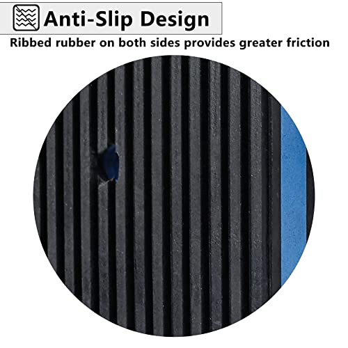 LBG Products Anti Vibration Pads,4" X 4" X 7/8" Heavy Duty Blue EVA Rubber Anti Vibration Isolation Pad for Air Compressor,Washer and Dryer,HVAC,Treadmills,Air Conditioner Accessories,Pack of 4 - size: 4" X 4" X 7/8"