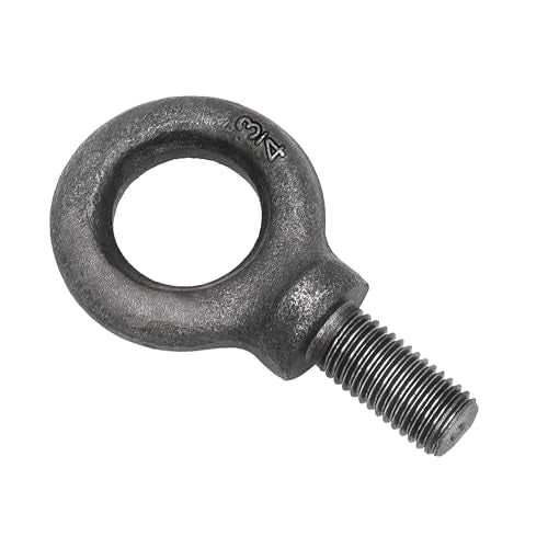 Lifting Shoulder Eye Bolt 3/4"-10 X 1-1/2", 1 Pcs, Industrial Grade Heavy Duty Forged Steel for Truck Tractor Bucket Use As Towing&Pulling Point - size: 3/4"-10