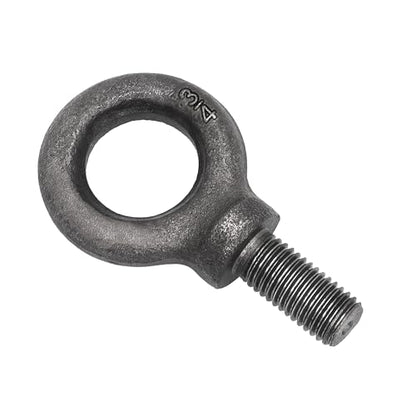 Lifting Shoulder Eye Bolt 3/4"-10 X 1-1/2", 1 Pcs, Industrial Grade Heavy Duty Forged Steel for Truck Tractor Bucket Use As Towing&Pulling Point - size: 3/4"-10