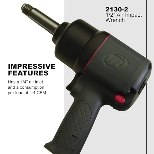 Ingersoll Rand 2130-2 1/2" Drive Air Impact Wrench with 2" Extended Anvil - style: 2130-2 - 2" Drive Air Impact Extended Anvil