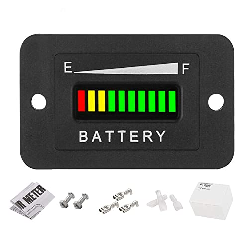 Yooreal 36V Battery Indicator Meter Battery Monitor for Lead Acid Battery (Not Included Trojan Type) Powered Club Car Travel Trailer Forklift Scrubber Machine Electric Motorcycle… - size: BI003-36V