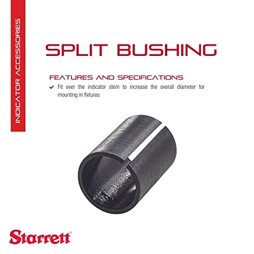 Starrett Split Bushing for Dial Metric Indicators, 12.7mm Length - style: Dial Metric Indicator