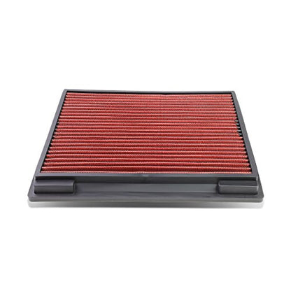 DNA Motoring AFPN-049-RD Clean Air Washable Drop In Panel Air Filter Enhance Engine Performance Power & Acceleration Improve [Compatible with 93-98 Jeep Grand Cherokee] - style: 93-98 Cherokee