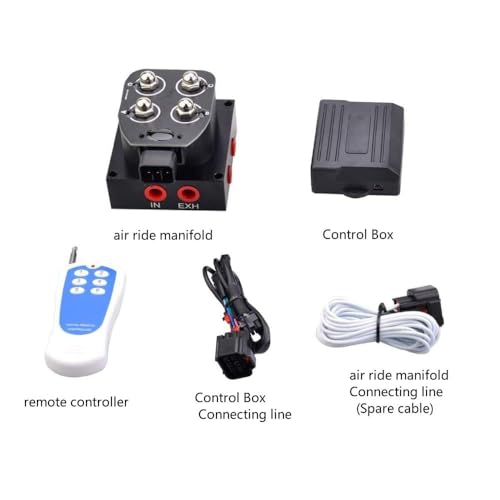Air Ride Controller With Control Box and Remote - color: Valver With Controller, size: NO pressure gauge