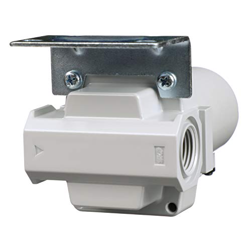 PneumaticPlus SAFM400-N04B-MEP Coalescing Filter 1/2" NPT, 0.1 Micron - size: 1/2" NPT, style: Metal Bowl - Manual Drain