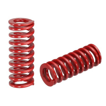 HARFINGTON 2pcs Die Spring 1/2" OD x 1.25" Free Length SMH2005, Red - size: 1/2" OD x 1.25" Free Length