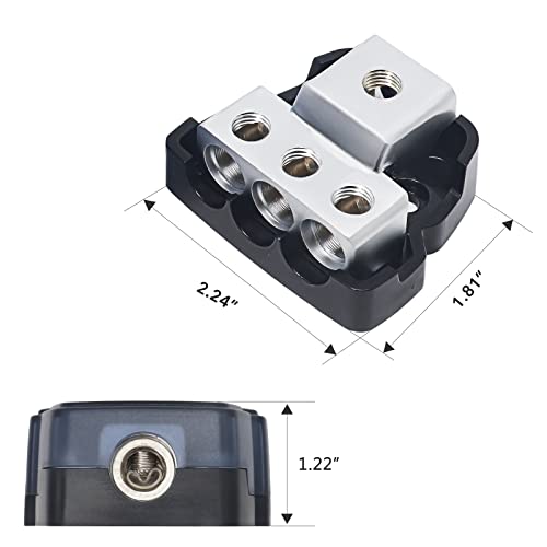 RECOIL DB13 3 Way Power Distribution Block Ground Block Car Audio - style: 3 Way Power Distribution Block 1PCS