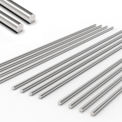 12Pcs 3 mm x 300 mm 304 Stainless Steel Rod, Metal Shaft - color: 12, size: 3mm * 300mm