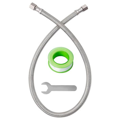SUNGATOR 2 FT Refrigerator Water Line, 1/4" Comp x 1/4" Comp Ice Maker Hose - size: 2 Feet