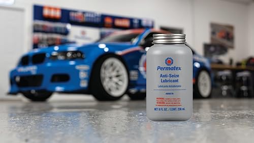 Permatex 80078 Anti-Seize Lubricant with Brush Top Bottle, 8 oz. - size: 8 Oz. (Pack of 1)