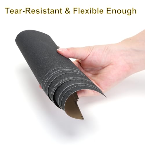 MAXMAN 1/4 Sheet Sandpaper, 4.5" x5.5" 120 Grit Silicone Carbide, for Wood - style: 120 grit