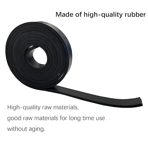 Solid Rubber Strip Roll 1/4 (.25)" Thick X 1" Wide X 10'Long - size: 1"X10'X1/4, style: No Adhesive