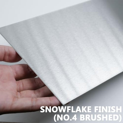 2 Pack 304 Stainless Steel Sheets Metal, 12" x 6" x 1/32" - size: 12" × 6" × 1/32"