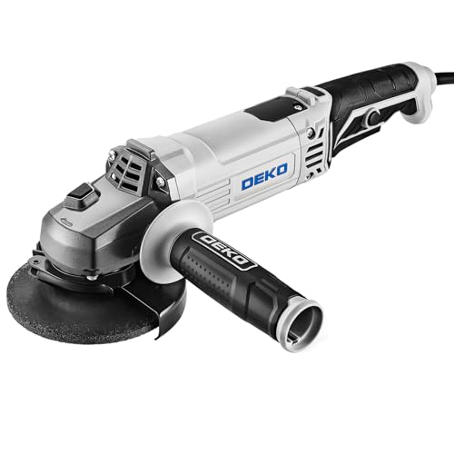 Angle Grinder Electric Power Tool: DEKOPRO 4-1/2 Inch 7.5-Amp Hand Corded Angle Grinder Power Grinders Tools with Grinding and Cutting Wheel, Disc for Metal, Wood, Hard Case