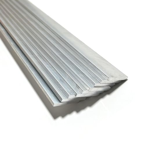 36" Long 1/8" X 1" Square Aluminum Flat BAR .6061 Aluminium, 3mm X 25mm X 915mm Aluminum Flat Plate, T6511 Solid New Mill Stock (2 Pack)