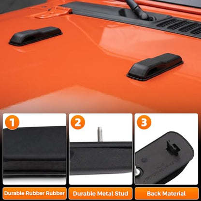 Riloer 68307300AC Hood Stop Bumper & Windshield Rest, 2pcs