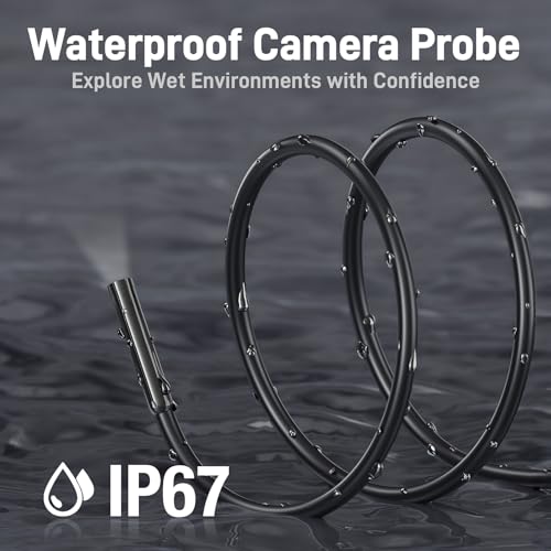 Teslong Borescope Camera with Light for Automotive Mechanic Plumbing Wall