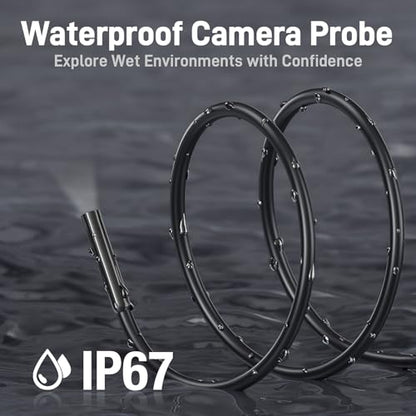 Teslong Borescope Camera with Light for Automotive Mechanic Plumbing Wall