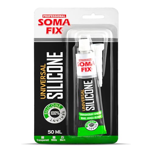 Black Silicone Caulk (No Gun Needed) Flexible & Waterproof Caulking Tube - color: Black