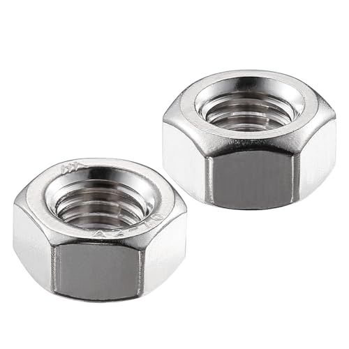 Wensilon 8#32 304 Stainless Steel Hex-Nuts (200pcs) - size: 8#32