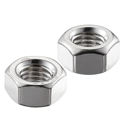 Wensilon 1/4-20 304 Stainless Steel Hex-Nuts (50pcs) - size: 1/4-20