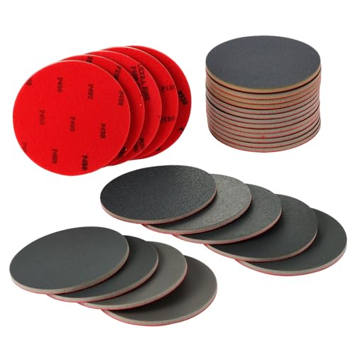 MAXMAN Foam Sanding Pads Assortment, 5" Bowling Sanding Pads, 180-3000 Grit - size: 5 inch, style: 180-3000 Grit