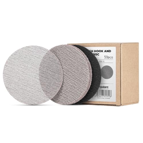 toolant Mesh Abrasive 5" Sanding Disc, 8 Hole, 80 Grit, 50Pcs - style: 5inch, 80 grit, 50pcs