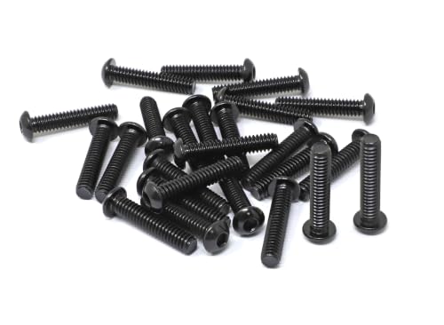 iexcell 25 Pcs 1/4-20 x 1-1/4" Stainless Steel 304 Hex Socket Button Head Cap Screws Bolts, Black Oxide Finish, with Hex Key Spanner - size: 1/4-20 x 1-1/4"