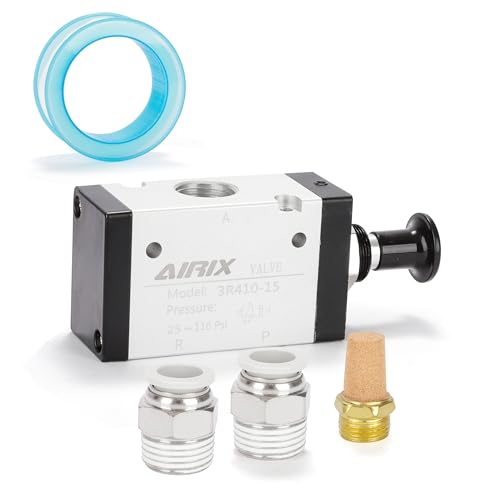 1/2" NPT Manual Control Valve 3R410-15, 3-Port 2-Position Hand Valve - size: 1/2'' NPT, style: 3 Way 2 Position