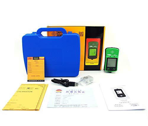 Portable SO2 Gas Monitor Tester 0~20ppm Digital LCD Display Rechargeable Li-Battery Powered Alarm Handheld Sulfur Dioxide Gas Detector Analyzer Sensor