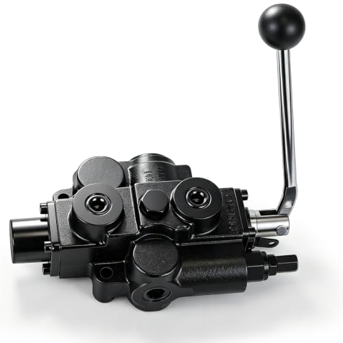 Hydraulic Directional Control Valve, 1 Spool 4-way 3-position Spring Center, 30 Gpm 3000 Psi Monoblock Valve, 3/4 in Nptf In/out, 1/2 in Nptf Work Ports, Lever Handle