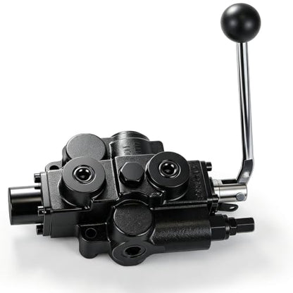 Hydraulic Directional Control Valve, 1 Spool 4-way 3-position Spring Center, 30 Gpm 3000 Psi Monoblock Valve, 3/4 in Nptf In/out, 1/2 in Nptf Work Ports, Lever Handle