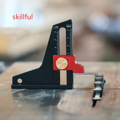 Precisions Height Gauge for Woodworking Aluminum Alloy Construction Height Measuring Tool Lockable Design Gauges Digital Gauges Woodworking Precisions Aluminum
