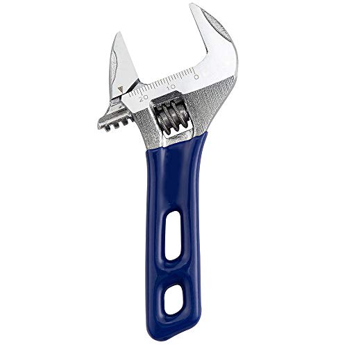 Wide Opening Stubby Adjustable Wrench Spanner with Short Handle 4 inch Chrome Vanadium Steel Forged - size: 4"