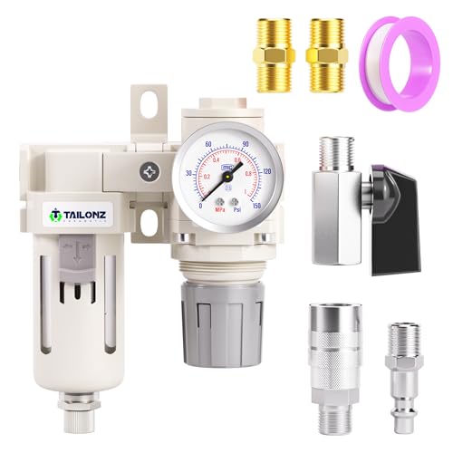 TAILONZ 1/2"NPT 2-in-1 Filter Regulator (AF4000+AR4000) - color: Filter+Regulator, size: 1/2"NPT