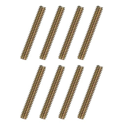 uxcell 8pcs Fully Threaded Rods 1/4x1-3/4 All Thread Studs Long Threaded Screw Carbon Steel for Furniture Garden Railing Mounting Assembly Fastening Frame Connection Colorful Zinc - size: 1/4x1-3/4"