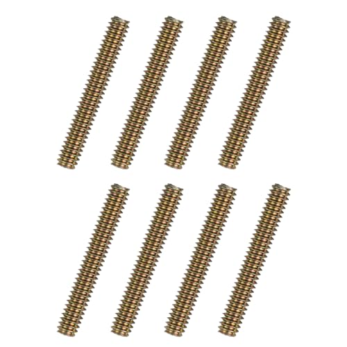 uxcell 8pcs Fully Threaded Rods 1/4x1-3/4 All Thread Studs Long Threaded Screw Carbon Steel for Furniture Garden Railing Mounting Assembly Fastening Frame Connection Colorful Zinc - size: 1/4x1-3/4"