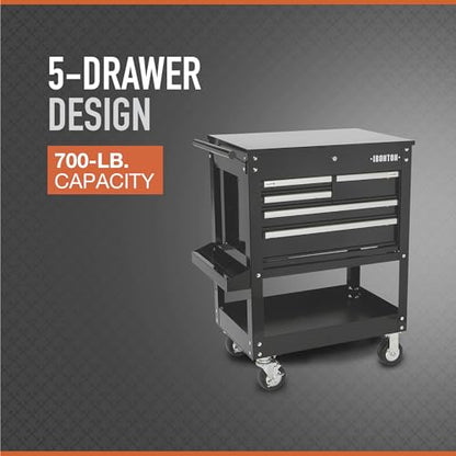 Ironton 30in. 5-Drawer Mechanic's Tool Cart, 700-Lb. Capacity - size: 5 Drawer