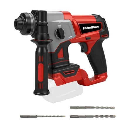 SDS Plus Rotary Hammer for Milwaukee M18 Battery (No Battery) - color: Red