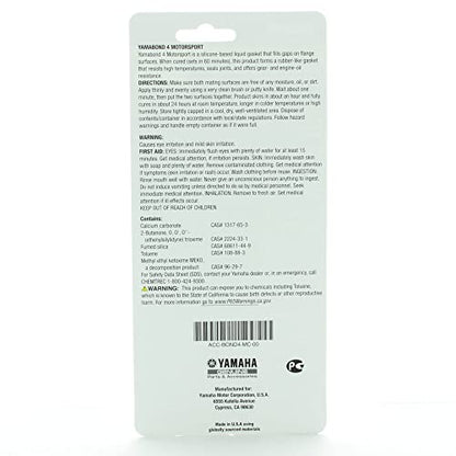 Yamaha Original OEM Yamalube Yamabond 4 Silicone Based Liquid Gasket Yamaha Part# Acc-YAMAB-ON-D4 - (1) 2.5 oz Tube
