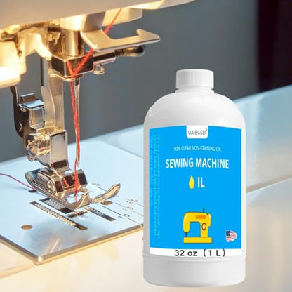 OAIEGSD 32oz Fine Light Sewing Machine Oil and Lubricant, Clear & Odorless - size: 32 oz