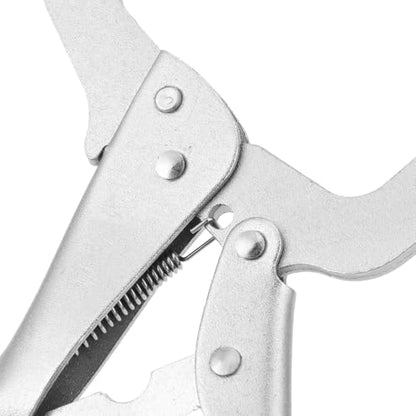 10 Inch Alloy Steel Adjustable Locking Pliers Wide Jaw with Rotating Pads Heavy-Duty Clamp Tool for Welding, Metalworking & Woodworking