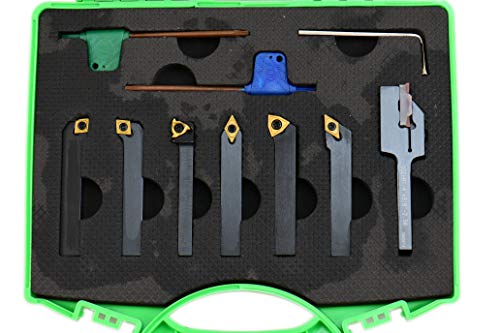 Shars 1/4" Indexable Carbide Turning Tool Set (7 Pcs) 404-2888 P] - size: 1/4" Indexable Tool Set 404-2888