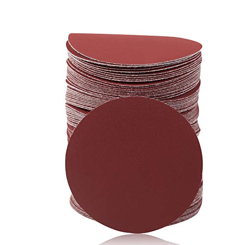 SPEEDWOX 100PCS 3" 1000 Grit Sanding Discs, Hook and Loop No Hole Sandpaper - style: 1000-Grit