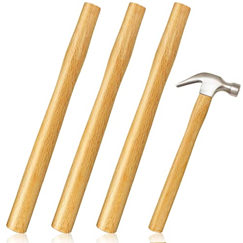 Taiyin 3 Pack Oak Hammer Handle Replacement 12.7″ Long, 2-3 lb Small Hammer