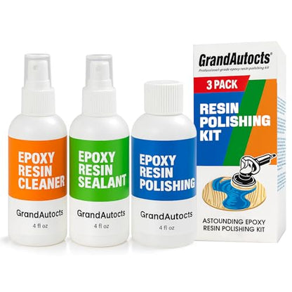 Resin Polishing Kit for Epoxy Resin, 3Pcs Polish & Scratch Removal