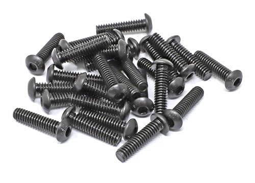 iexcell 25 Pcs 1/4-20 x 1 Alloy Steel 10.9 Grade Hex Socket Button Head Cap Screws Bolts Kit, Black Oxide Finish - size: 1/4-20 x 1"