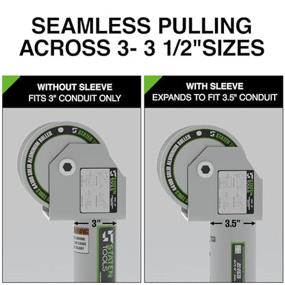 Feeding Sheave Pulley Combo 3" + 3-1/2" for Tugger